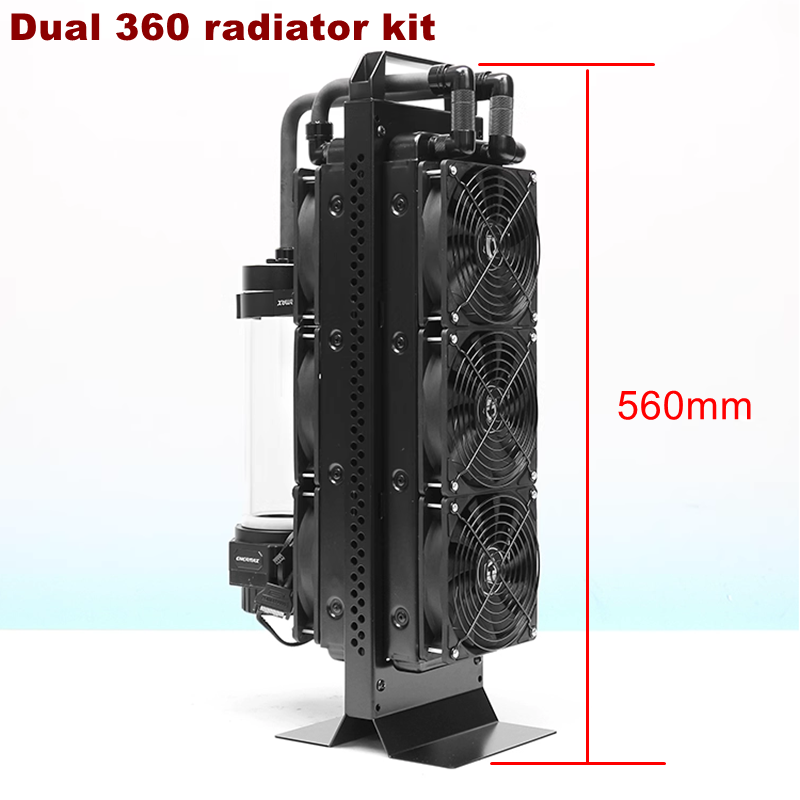 External Radiator Water Cooling Kit - 듀얼 라디에이터 외부 수냉식 조합, ENERMAX