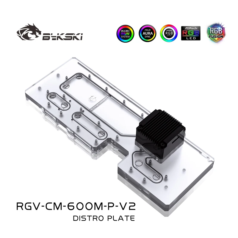 Distro Plate Ddc Pump Combo - MasterCase SL600M 컴퓨터 케이스/3PIN 5V D-RGB/콤보