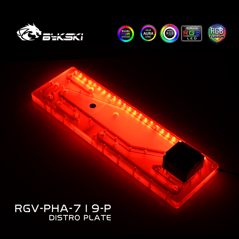 Distro Plate Ddc Pump Combo - BYKSKI RGV-PHA-719-P 아크릴 탱크는 PHANTEKS 719LTG