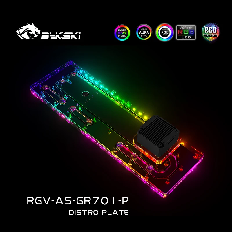 Distro Plate Ddc Pump Combo - BYKSKI 디스트로 플레이트 아크릴 리저버 ASUS