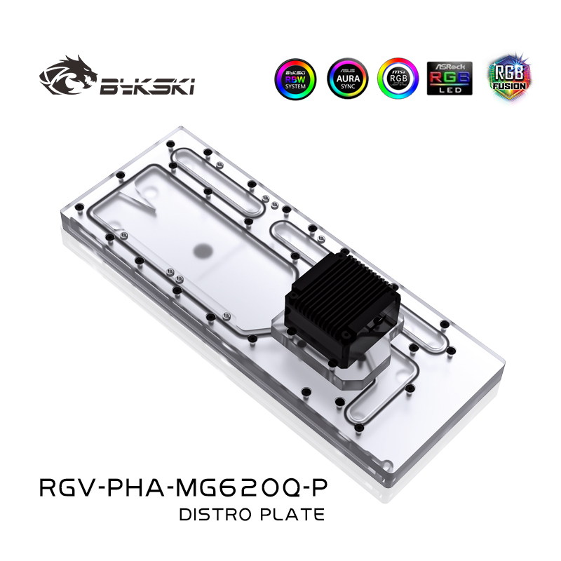 Distro Plate Ddc Pump Combo - BYKSKI 아크릴 탱크 PHANTEKS MG620Q 컴퓨터