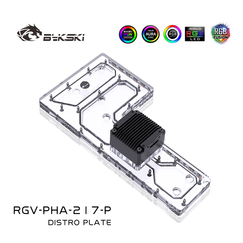 Bykski RGV-PHA-217-P 아크릴 디스트로  - Distro Plate Ddc Pump Combo 리뷰 및 가격